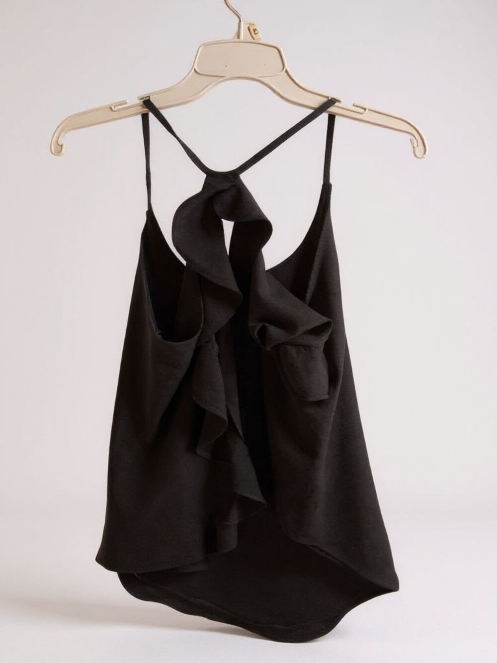 Bebe Size Medium Black Tank Top Spaghetti Strap